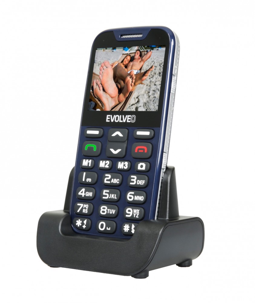 Evolveo EasyPhone XD EP 600 senior mobiltelefon fekete GPS