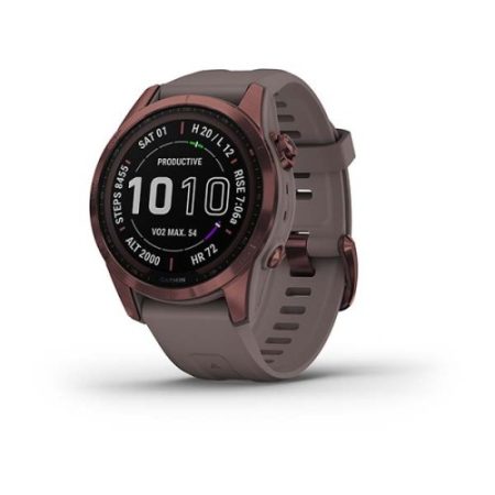 Garmin Fenix 7S Sapphire Solar Sötét Bronz Titánium/Palaszürke szíj