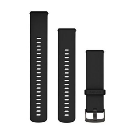 Garmin Óraszíj fekete palaszürke csattal Quick Release 22mm